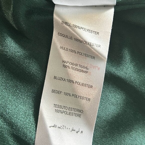 NWT Green Leaf Print Tie Back Skater Dress ASO Louisa Clark - Picture 5 of 6